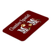 Clumber Spaniel Mama Geschenke Magnet (Linke Seite)