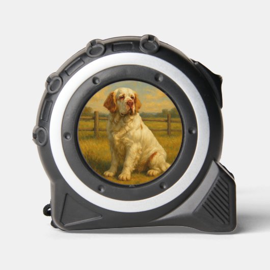 Clumber Spaniel Maßband (Vorderseite)