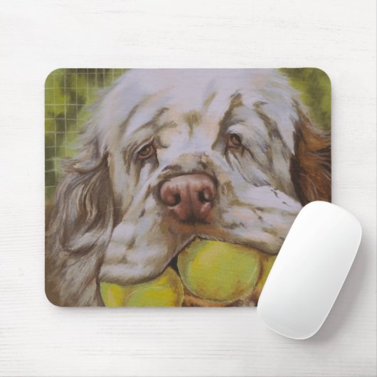 Clumber Spaniel Mousepad (Mit Mouse)