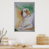 Clumber Spaniel - My Friend Print Poster (Küche)
