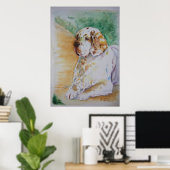 Clumber Spaniel - My Friend Print Poster (Heimbüro)