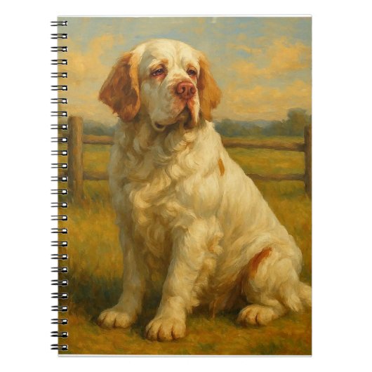Clumber Spaniel Notizblock (Vorderseite)