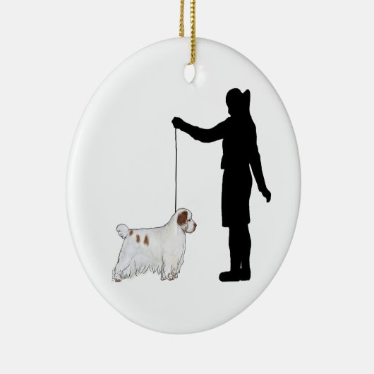 Clumber Spaniel Ornament (Rechts)