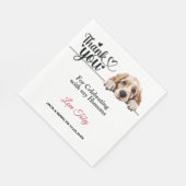 Clumber Spaniel Paper Serviette (Ecke)