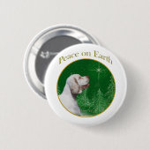 Clumber Spaniel Peace Button (Vorne & Hinten)