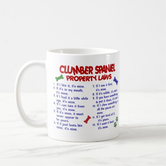 CLUMBER SPANIEL PL2 KAFFEETASSE (Links)