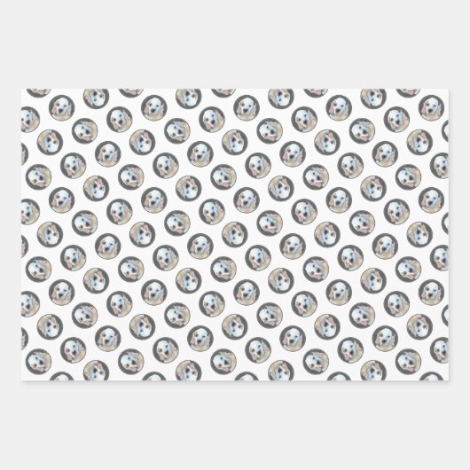 Clumber Spaniel Puppy Painting Original Dog Art Geschenkpapier Set (Vorderseite 2)