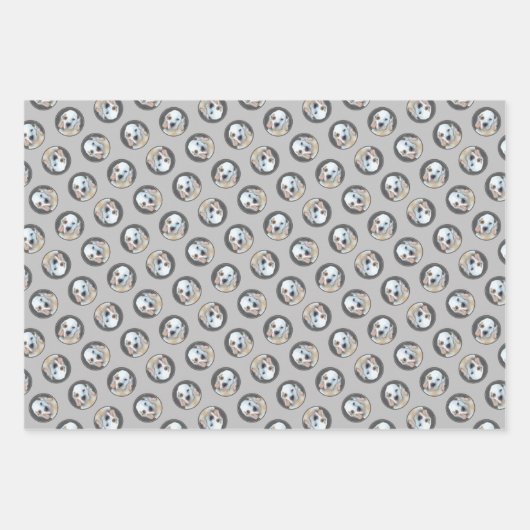 Clumber Spaniel Puppy Painting Original Dog Art Geschenkpapier Set (Vorderseite)