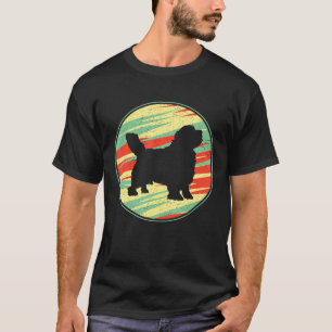 Clumber Spaniel Retro Vintage Silhouette Niedliche T-Shirt
