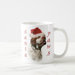 Clumber Spaniel Santa Paws Kaffeetasse