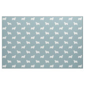 Clumber Spaniel-Silhouette-Muster Stoff (Fat Quarter (45,7 x 55,9 cm))