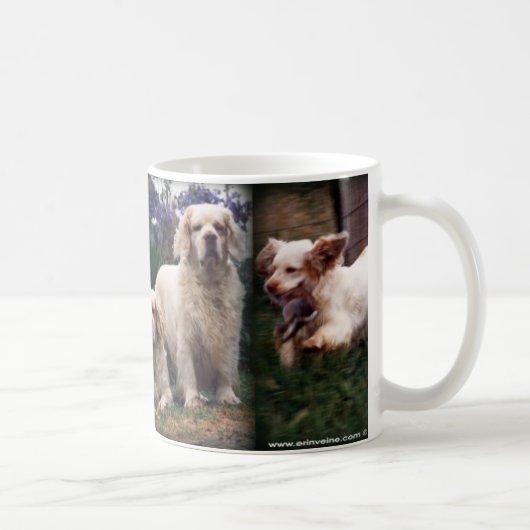 Clumber Spaniel-Tasse Kaffeetasse (Rechts)