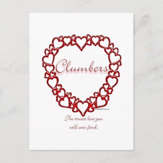 Clumber Spaniel True Love Postkarte (Vorderseite)