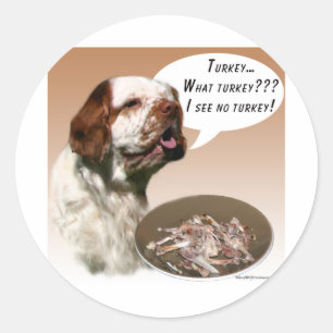 Clumber Spaniel Türkei Runder Aufkleber