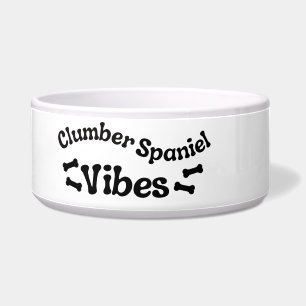 Clumber Spaniel Vibes Keramik-Hundeschüssel Napf