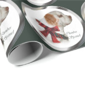 Clumber Spaniel Weihnachten Geschenkpapier (Rolleneckpunkt)