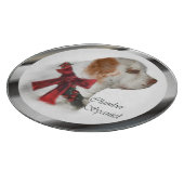 Clumber Spaniel Weihnachten Schneidebrett (Ecke)