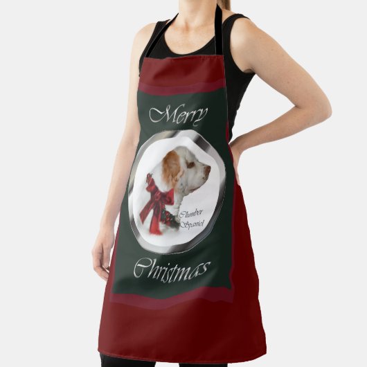 Clumber Spaniel Weihnachten Schürze (InSitu)