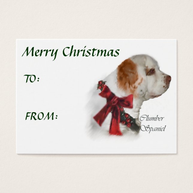 Clumber Spaniel Weihnachtsgeschenke (Vorderseite)