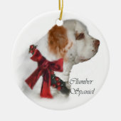 Clumber Spaniel Weihnachtsgeschenke Ornament (Vorne)