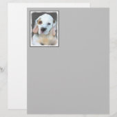 Clumber Spanischmalerei - Niedliche Original Dog A (Vorne/Hinten)