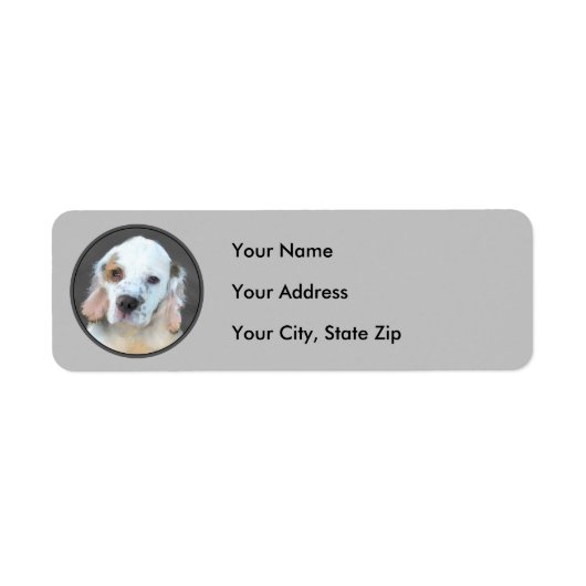 Clumber Spanischmalerei - Niedliche Original Dog A (Vorne)