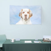 Clumber Spanischmalerei - Niedliche Original Dog A Banner (Messeveranstaltung)