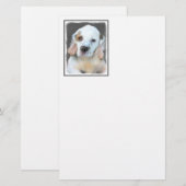 Clumber Spanischmalerei - Niedliche Original Dog A Briefpapier (Vorne/Hinten)