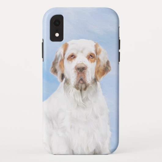 Clumber Spanischmalerei - Niedliche Original Dog A Case-Mate iPhone Hülle (Rückseite)