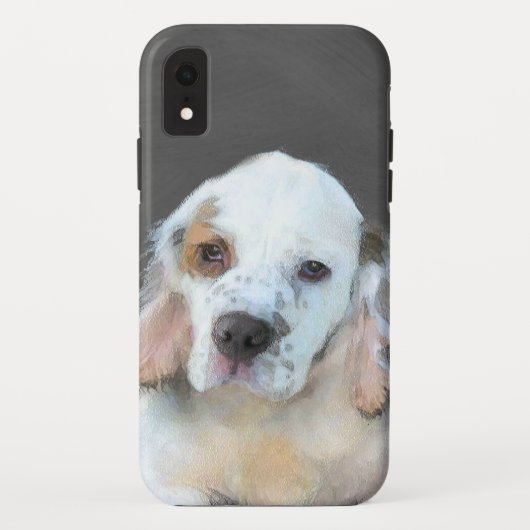 Clumber Spanischmalerei - Niedliche Original Dog A Case-Mate iPhone Hülle (Rückseite)