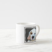 Clumber Spanischmalerei - Niedliche Original Dog A Espressotasse (Vorderseite Rechts)