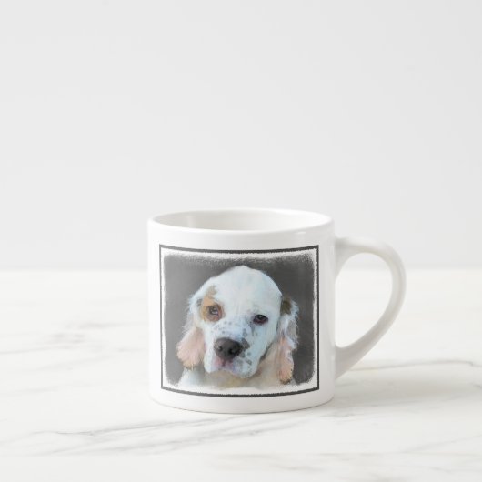 Clumber Spanischmalerei - Niedliche Original Dog A Espressotasse (Rechts)