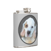 Clumber Spanischmalerei - Niedliche Original Dog A Flachmann (Rechts)