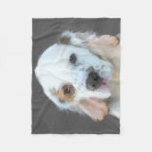 Clumber Spanischmalerei - Niedliche Original Dog A Fleecedecke (Vorderseite)