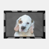 Clumber Spanischmalerei - Niedliche Original Dog A Fußmatte (Vorderseite)