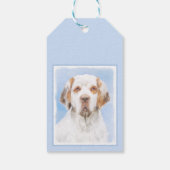 Clumber Spanischmalerei - Niedliche Original Dog A Geschenkanhänger (Rückseite)