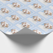 Clumber Spanischmalerei - Niedliche Original Dog A Geschenkpapier (Ecke)