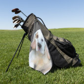 Clumber Spanischmalerei - Niedliche Original Dog A Golfhandtuch (Gras)