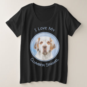 Clumber Spanischmalerei - Niedliche Original Dog A Große Größe T-Shirt