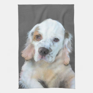 Clumber Spanischmalerei - Niedliche Original Dog A Handtuch