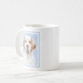 Clumber Spanischmalerei - Niedliche Original Dog A Kaffeetasse (Vorderseite Links)