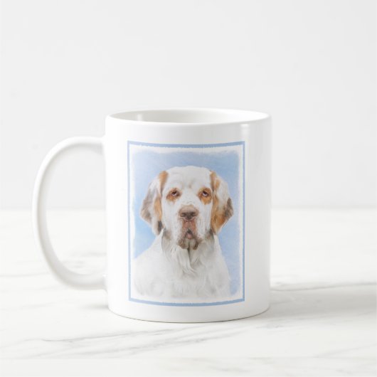 Clumber Spanischmalerei - Niedliche Original Dog A Kaffeetasse (Links)