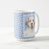 Clumber Spanischmalerei - Niedliche Original Dog A Kaffeetasse (VorderseiteRechts)