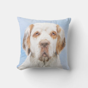 Clumber Spanischmalerei - Niedliche Original Dog A Kissen