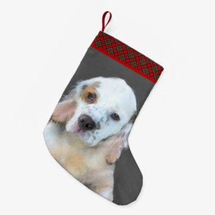Clumber Spanischmalerei - Niedliche Original Dog A Kleiner Weihnachtsstrumpf