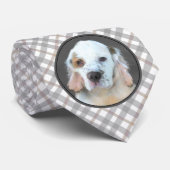 Clumber Spanischmalerei - Niedliche Original Dog A Krawatte (Gerollt)