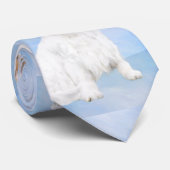 Clumber Spanischmalerei - Niedliche Original Dog A Krawatte (Gerollt)