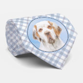 Clumber Spanischmalerei - Niedliche Original Dog A Krawatte (Gerollt)