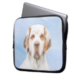 Clumber Spanischmalerei - Niedliche Original Dog A Laptopschutzhülle (Vorderseite Links)