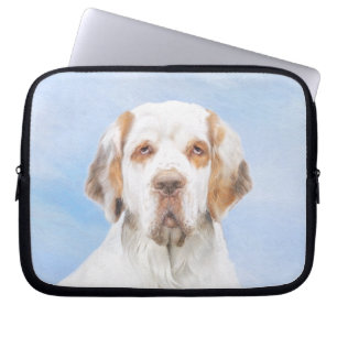 Clumber Spanischmalerei - Niedliche Original Dog A Laptopschutzhülle